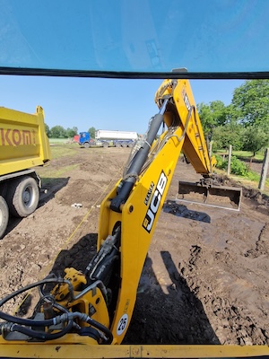 Niwelacja działki przed - TerraForms